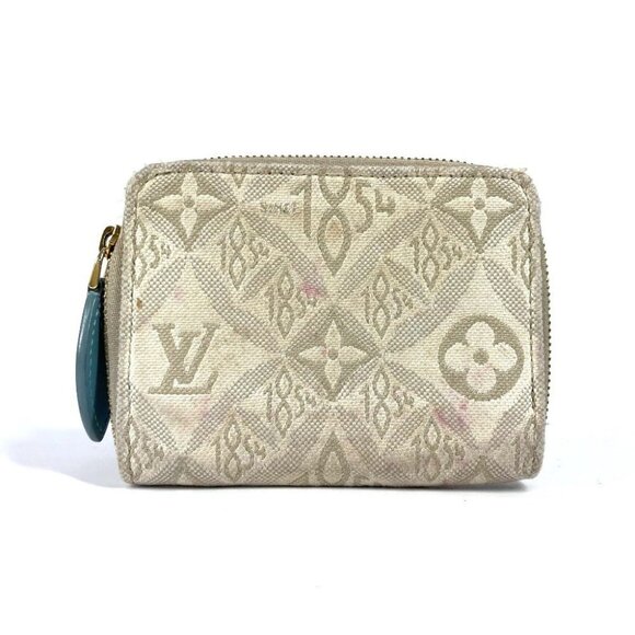 LOUIS VUITTON M81095 Monogram Jacquard Since 1854 zip-around coin purse Wallet - Picture 1 of 13
